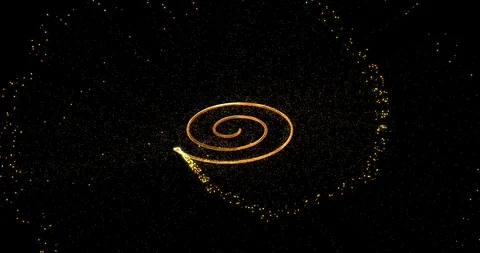 Abstract oval star dust twisted spiral background Stock Footage 122969752