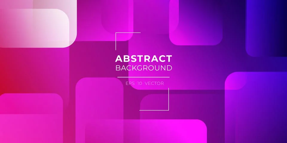 Abstract overlap square wallpaper background blue and violet color	 Illustrazione stock