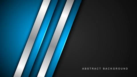 Abstract overlapping background. Vector paper cut template with straight li.. Stock Illustration