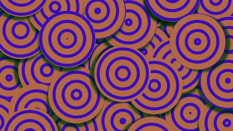 This abstract overlapping circles background image shows fascinating overlapping Stock Footage 311814727