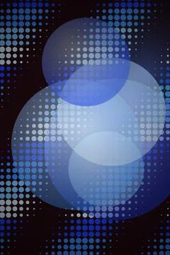 Abstract Overlapping Circles with Dot Pattern Stock Photos