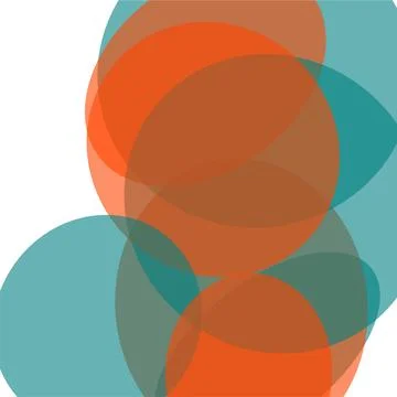 Abstract overlapping circles pattern graphic art design element for modern .. Stock Illustration