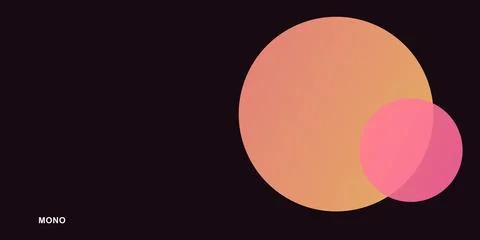 Abstract overlapping circles with soft gradient colors Illustrazione stock