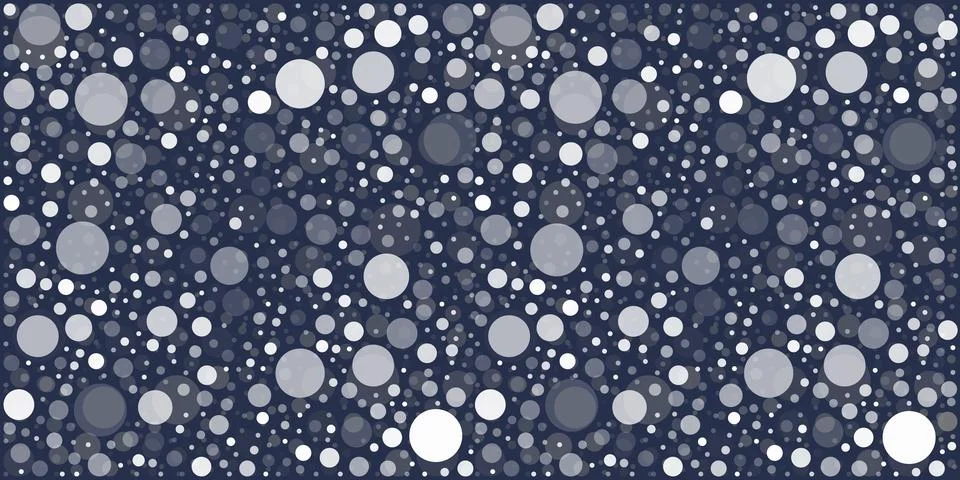 Abstract Overlapping Circles, Spotted Pattern, Spots with Random Sizes and .. Stock Illustration