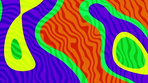 Abstract overlapping colorful shapes pattern, suitable for backgrounds Stock Footage 303712597