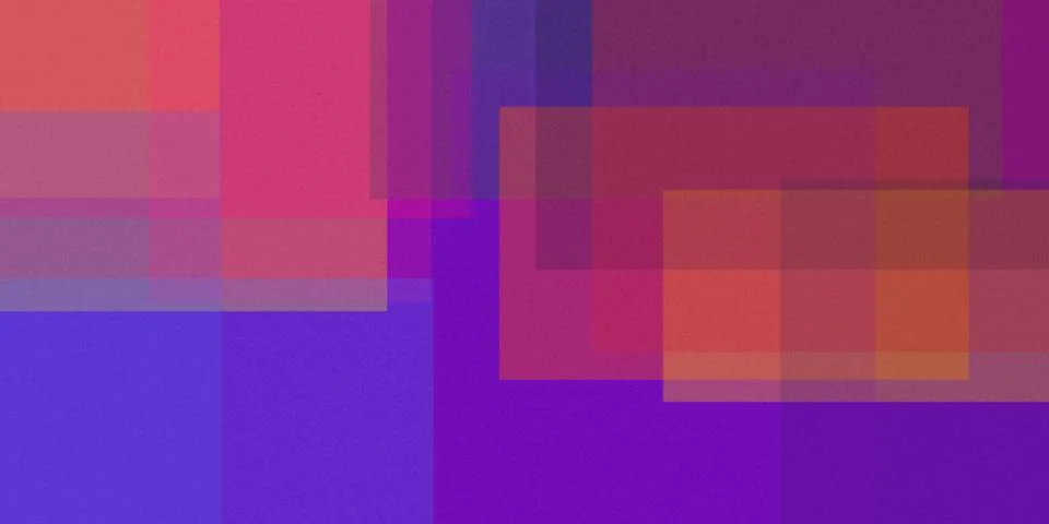 Abstract overlapping geometric rectangle pattern in vibrant warm colors イラスト素材