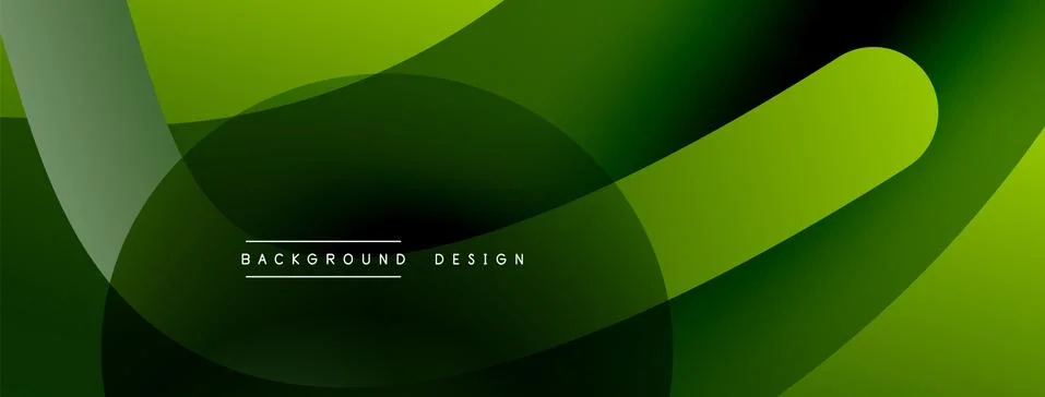Abstract overlapping lines and circles geometric background with gradient colors Stockillustratie