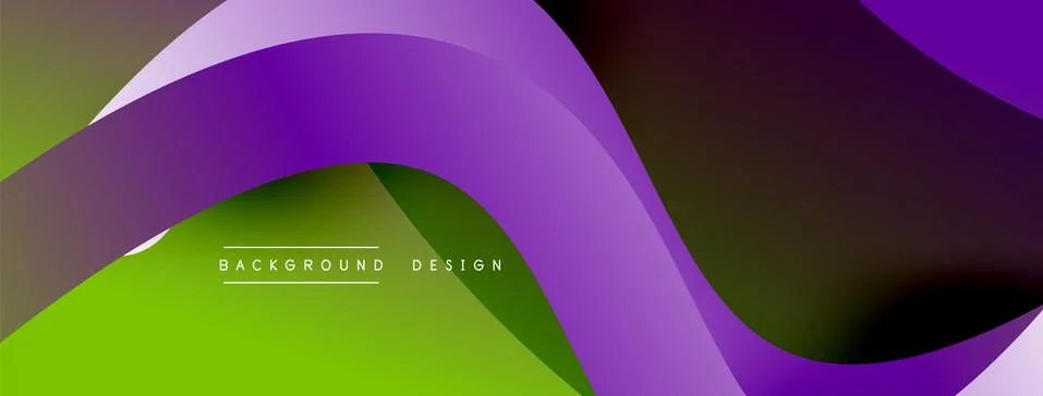 Abstract overlapping lines and circles geometric background with gradient colors Ilustración de archivo