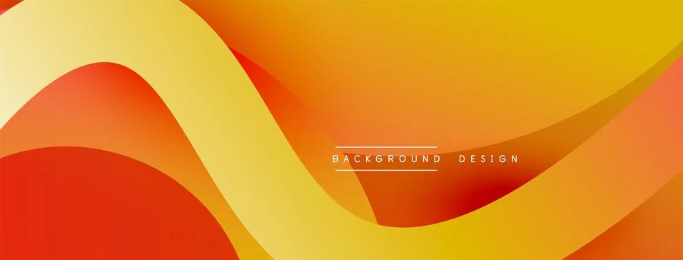 Abstract overlapping lines and circles geometric background with gradient colors Stock Illustration