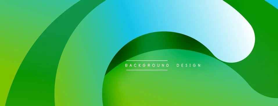 Abstract overlapping lines and circles geometric background with gradient colors Stockillustratie