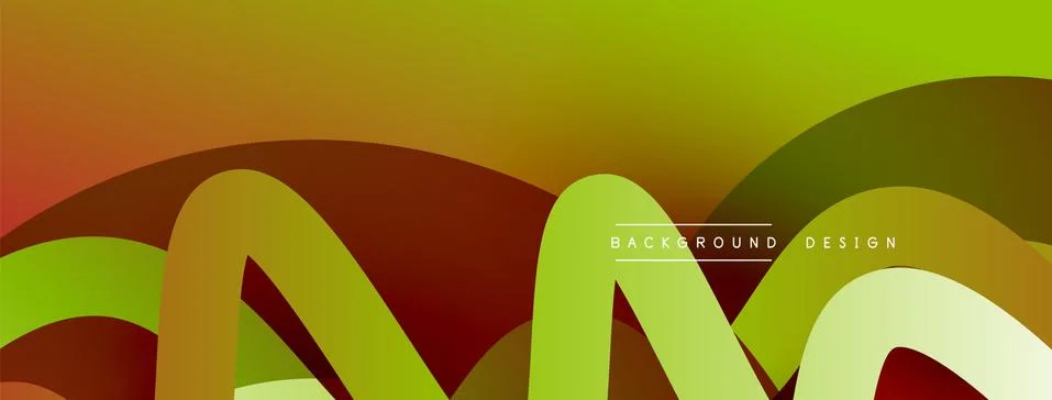 Abstract overlapping lines and circles geometric background with gradient colors Stockillustratie