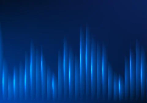 Abstract overlapping lines with lights at alternating heights, digital hi-t.. Иллюстрация