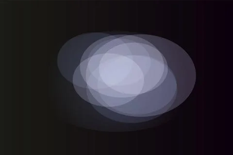 Abstract overlapping oval shapes in cool blue tones for modern digital back.. Stock Illustration