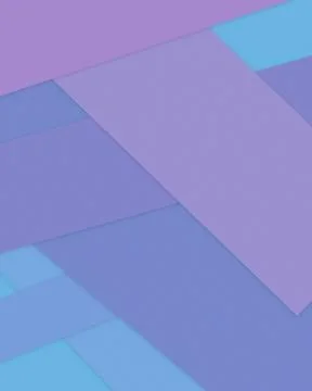 Abstract overlapping paper-like shapes in soft lavender and blue create a c.. Stock Illustration