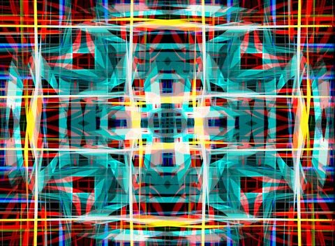 Abstract overlapping pattern Red, yellow and blue abstract overlapping pat... 스톡 사진