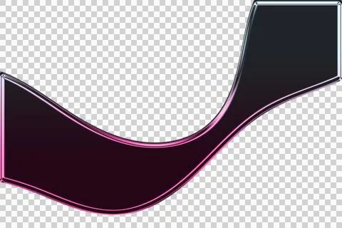 Abstract of overlapping pink and white curved lines on dark background Stock-Illustration