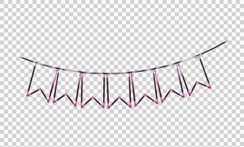 Abstract of overlapping pink ribbons on dark background transparent background Stock Illustration