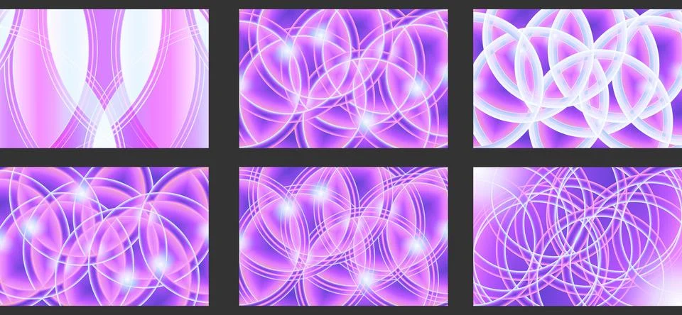 Abstract overly neon lite 3d gradient color style with wavy style Stock Illustration