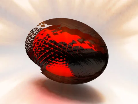 Abstract Ovid Shape Stock Footage 71398075