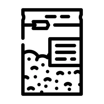 Abstract package line icon vector illustration Stock Illustration