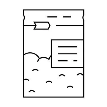 Abstract package line icon vector illustration Stock Illustration