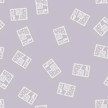 Abstract package line vector seamless pattern 스톡 일러스트