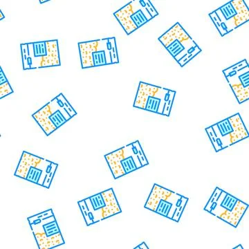 Abstract package vector seamless pattern Stock Illustration