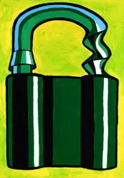 Abstract padlock Stock Photos