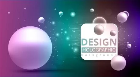 Abstract page template with crome 3d circles, cool minimalistick abstraction  Stock Illustration