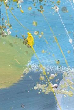 Abstract pained canvas. Desert effect acrylic splashes Stock Illustration
