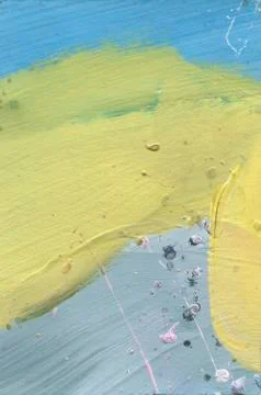 Abstract pained canvas. Desert effect acrylic splashes Stock Illustration