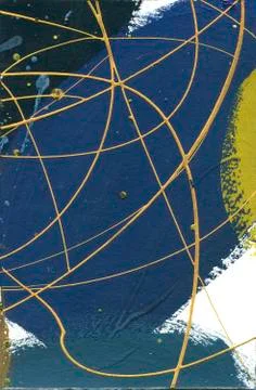 Abstract pained canvas. Sky effect, horizont acrylic Space splashes Stock Illustration