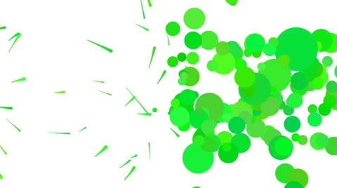 Abstract Paint Animation Green Stock Footage 36598064