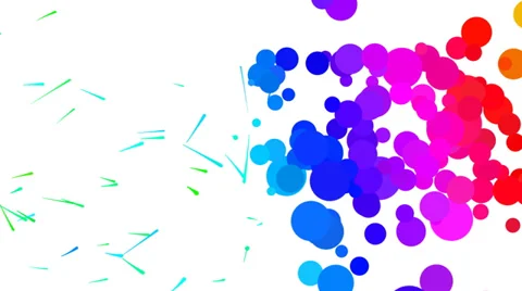 Abstract Paint Animation Rainbow Stock Footage 36597046