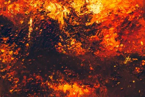 Abstract paint background glowing flame pattern Illustrazione stock
