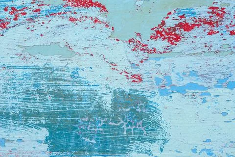 Abstract paint background with random patterns of layers of aged and weathere Stock Photos