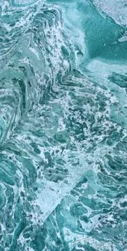 Abstract paint blue and violet background. Acrylic texture with marble patter Stock Illustration