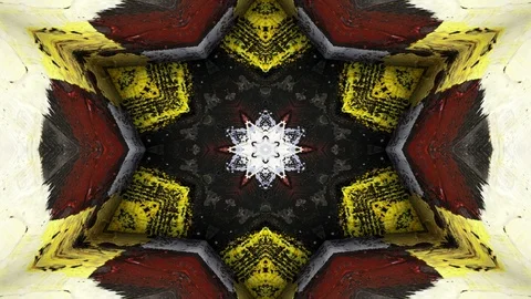 Abstract Paint Brush Ink Smooth Concept Symmetric Pattern Stock Footage 91730081