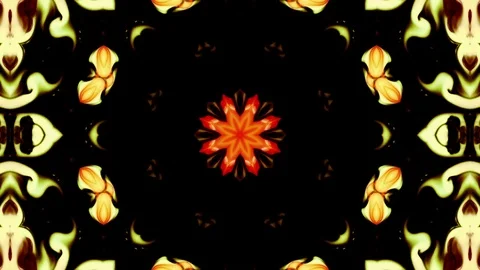 Abstract Paint Brush Ink Smooth Concept Symmetric Pattern Stock Footage 91731350