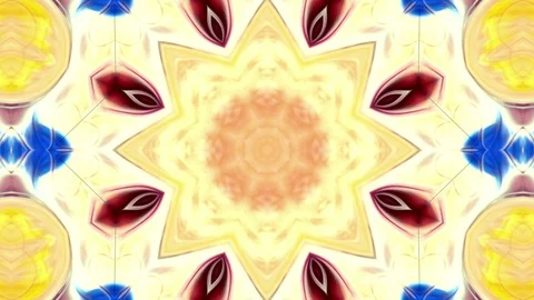 Abstract Paint Brush Ink Smooth Concept Symmetric Pattern Stock Footage 91731606
