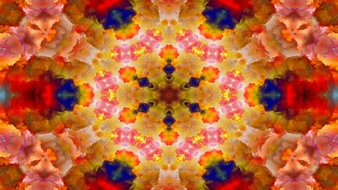 Abstract Paint Brush Ink Smooth Concept Symmetric Pattern Stock Footage 91736500