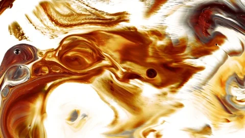 Abstract Paint Brush Ink Smooth Concept Symmetric Pattern Stock Footage 96323851