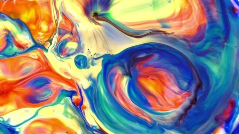 Abstract Paint Brush Ink Smooth Concept Symmetric Pattern Vidéo 96329541
