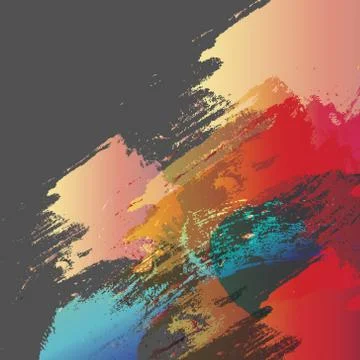Abstract paint brush stroke background Stock Illustration