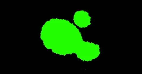 Abstract paint brush stroke shape white ink splattering flowing and washing Video stock 107416750