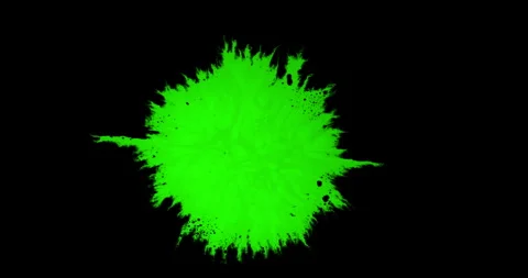 Abstract paint brush stroke shape white ink splattering flowing and washing Vidéo 252142046