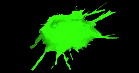 Abstract paint brush stroke shape white ink splattering flowing and washing Stock Footage 254795325
