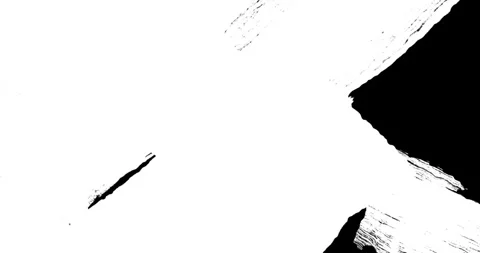 Abstract paint brush stroke shape white ink splattering flowing and washing Video stock 272583610