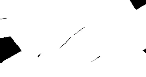 Abstract paint brush stroke shape white ink splattering flowing and washing Video stock 275822030