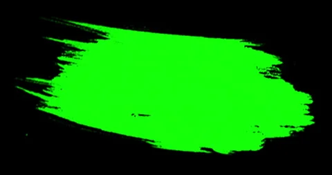 Abstract paint brush stroke shape ink splattering flowing and washing Video stock 328813085